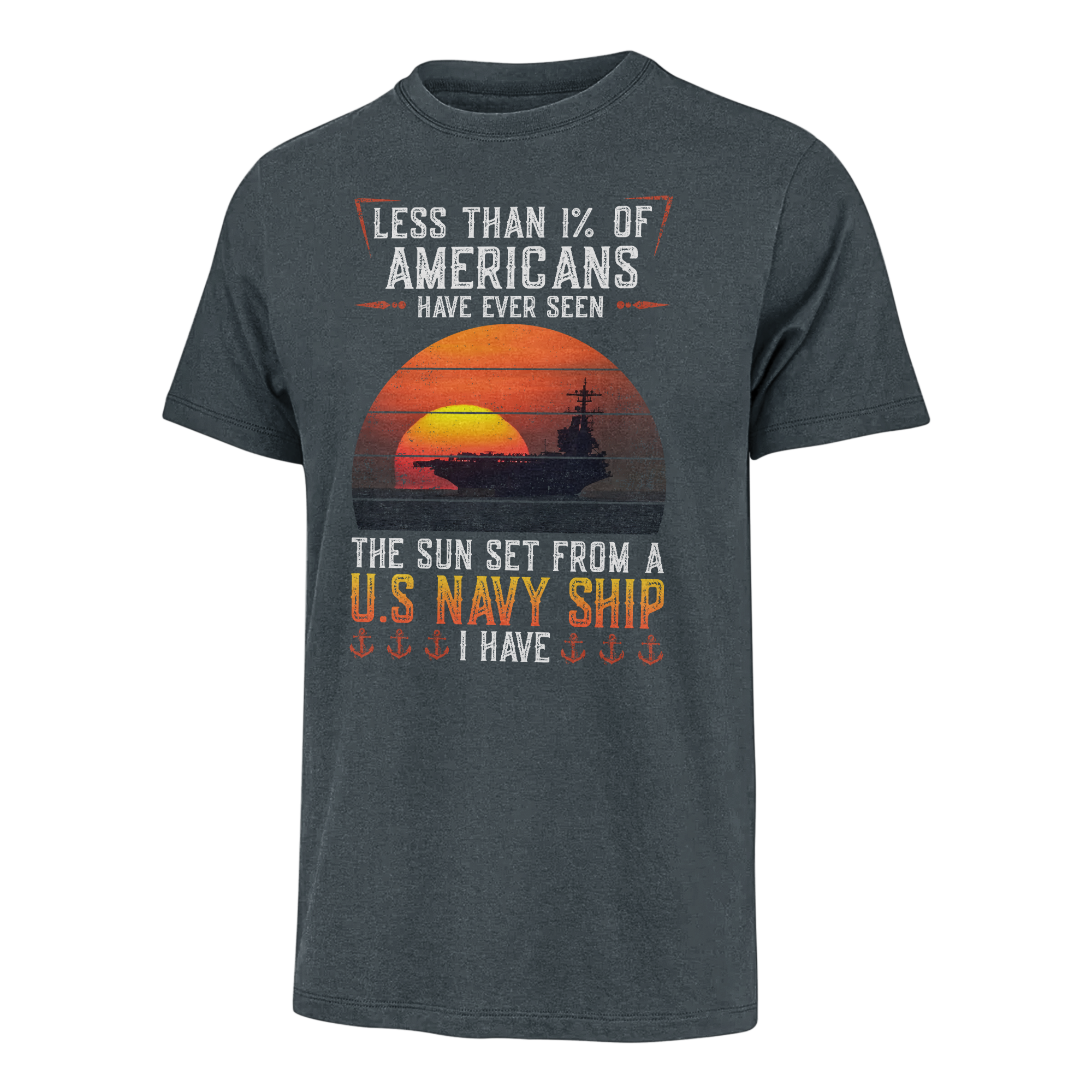 Customized Less Than 1% USN Aircraft Carrier Classic T-shirt