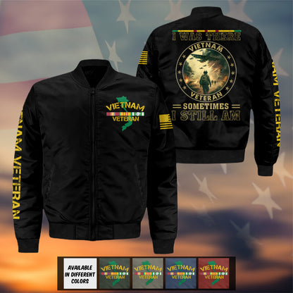 Vietnam Veteran - I Was There Bomber Jacket