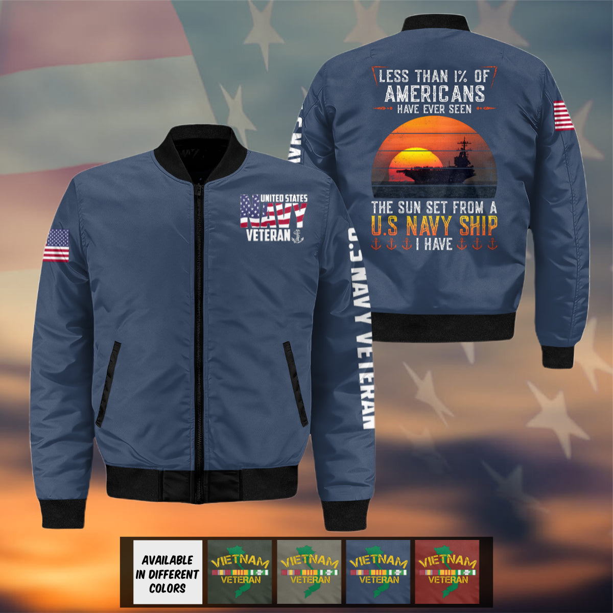 Navy Veteran Bomber Jacket