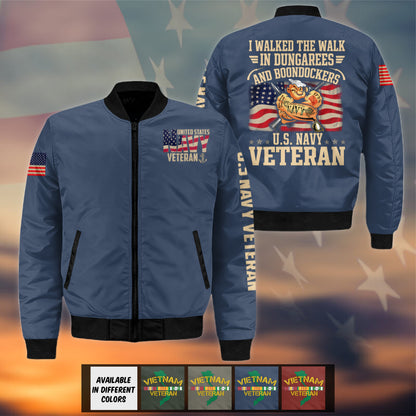 Navy Veteran Bomber Jacket