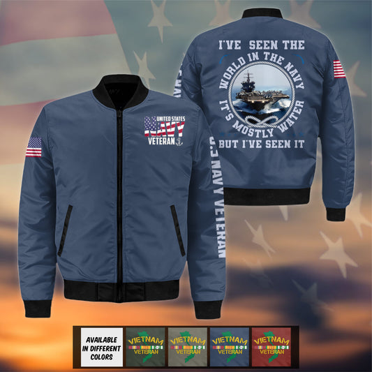 Navy Veteran Bomber Jacket