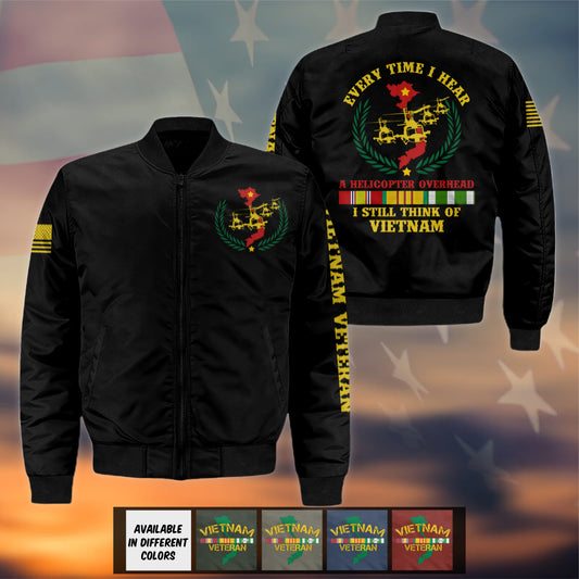 Vietnam Veteran - Protect My Family Bomber Jacket