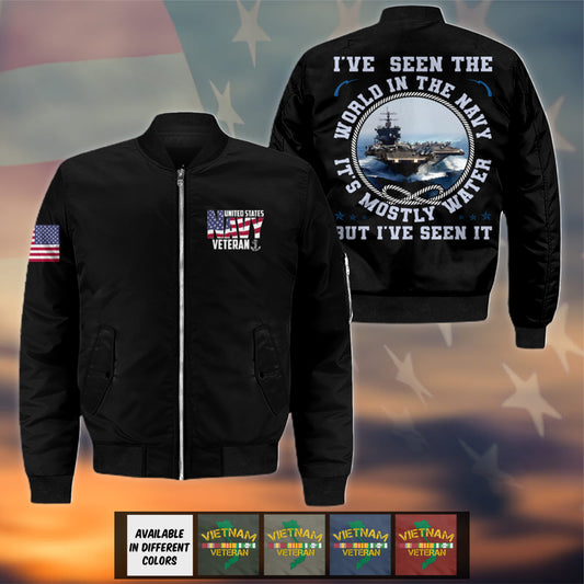 Navy Veteran Bomber Jacket