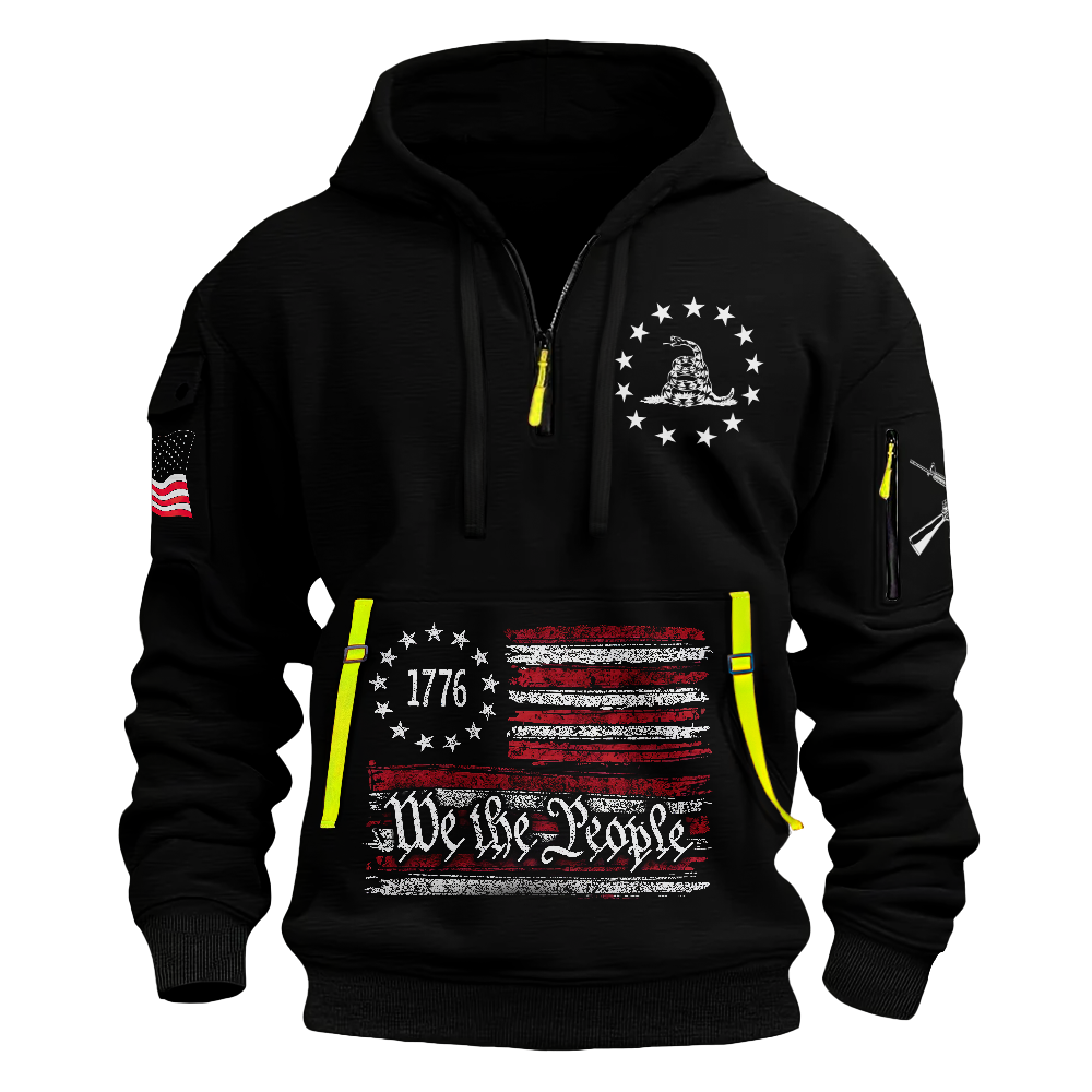 The Greatest Danger To American Freedom Quarter Zip Hoodie