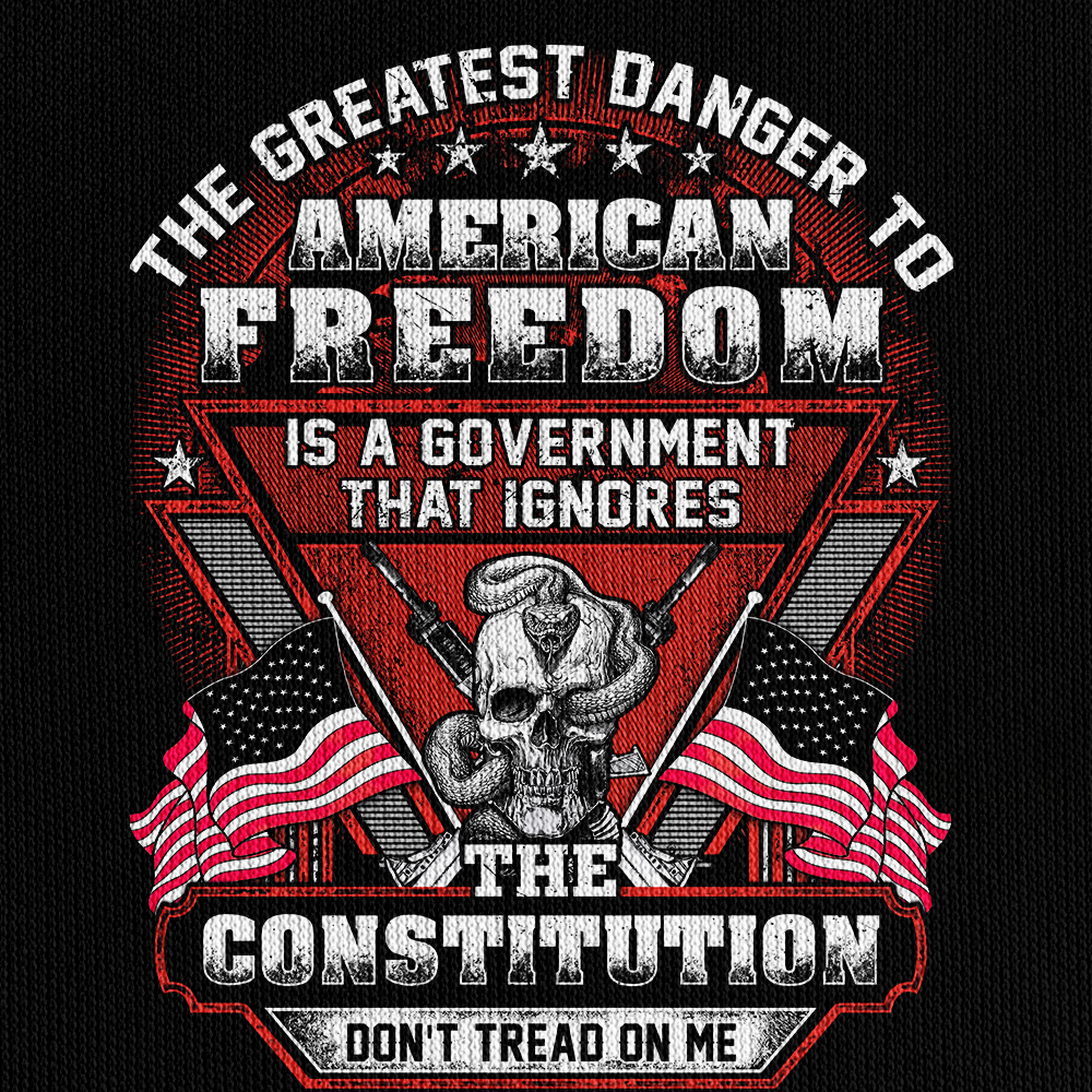 The Greatest Danger To American Freedom Quarter Zip Hoodie