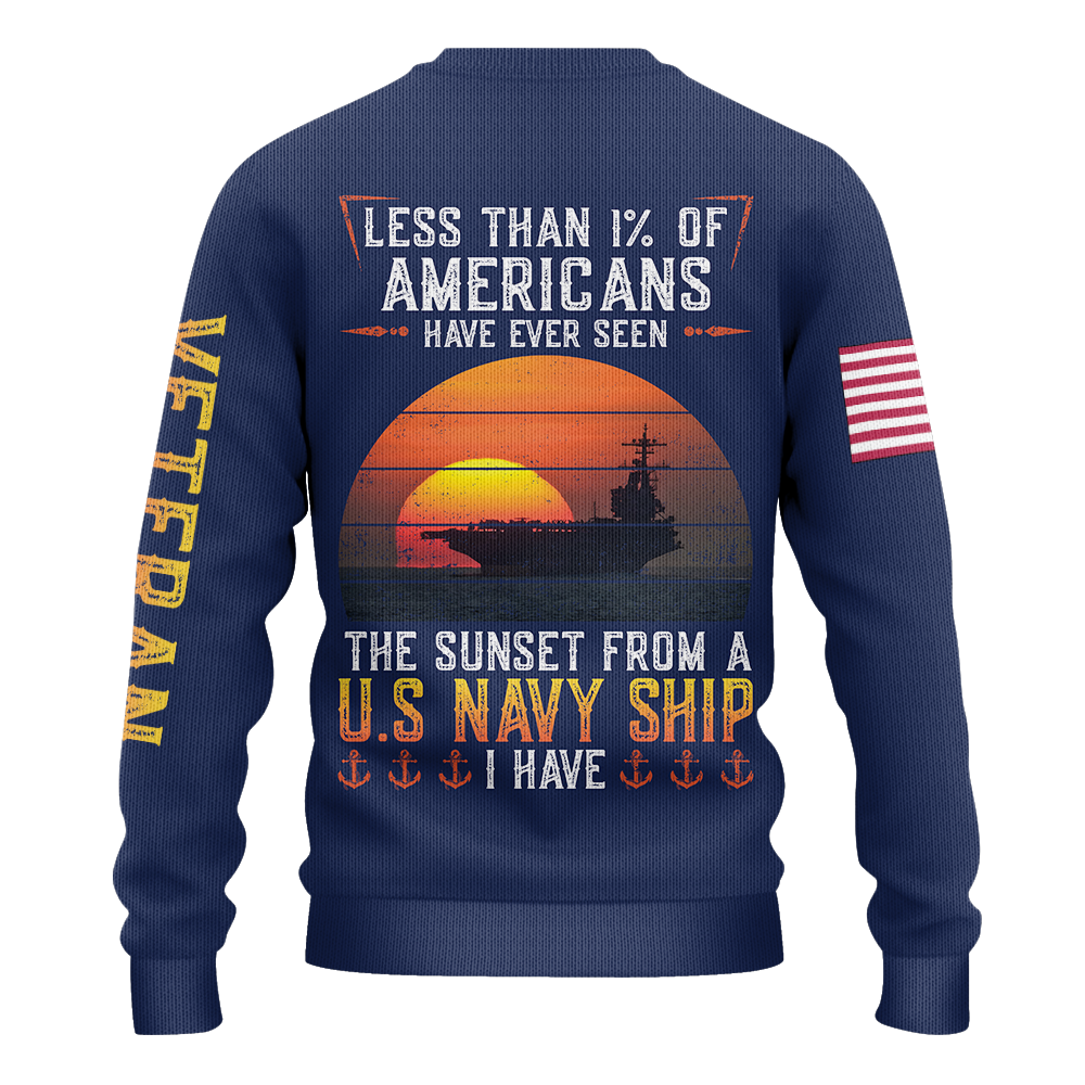 Less Than 1% Sunset Knitted Sweatshirt