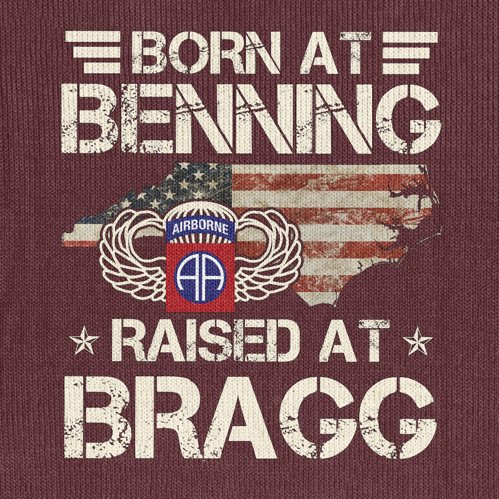 Born At Benning Raised At Bragg Knitted Sweatshirt