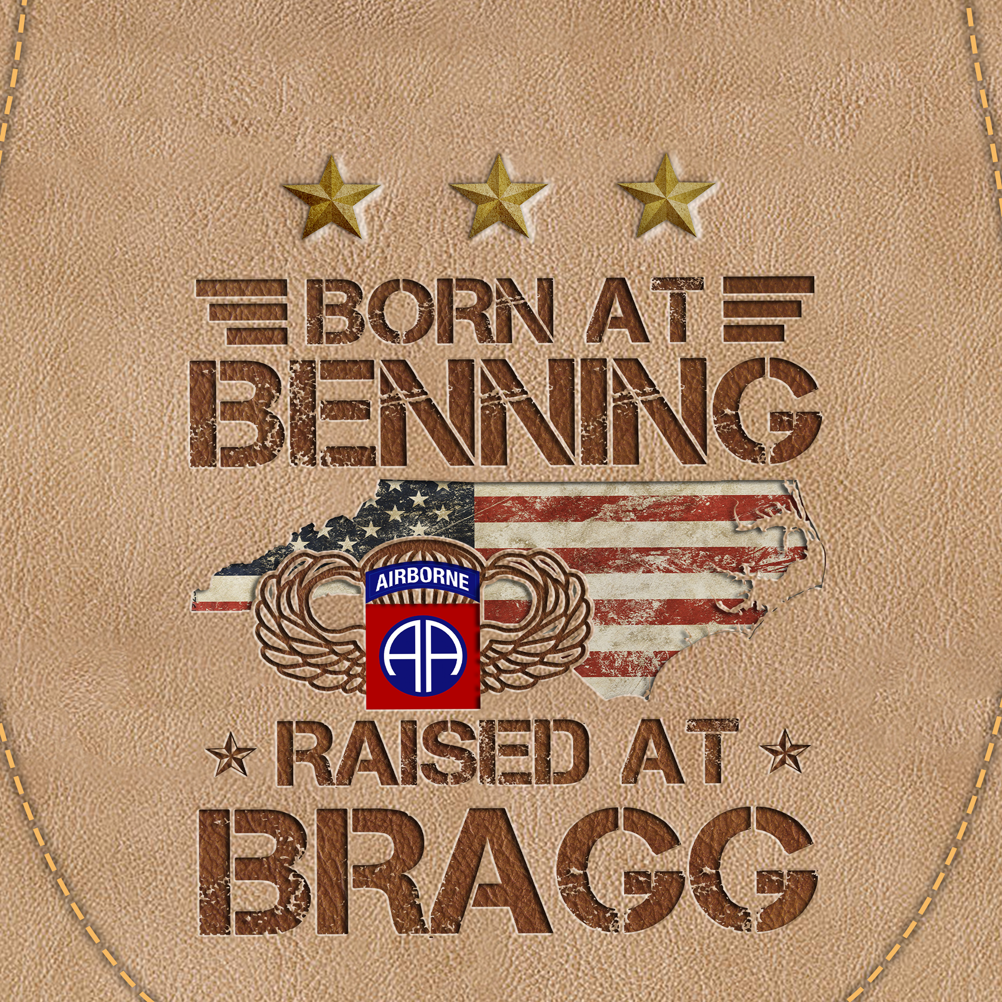 Born At Benning Raised At Bragg Jeff Cap