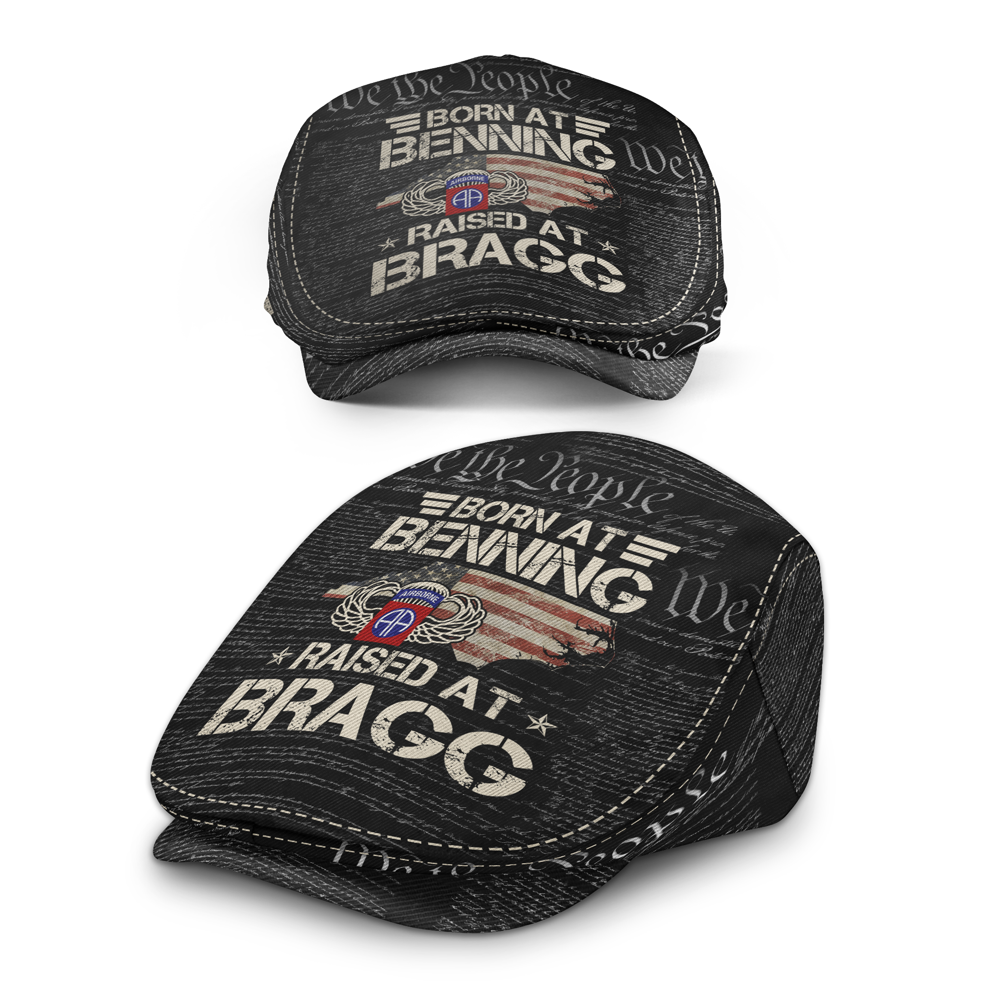 Born At Benning Raised At Bragg Jeff Cap