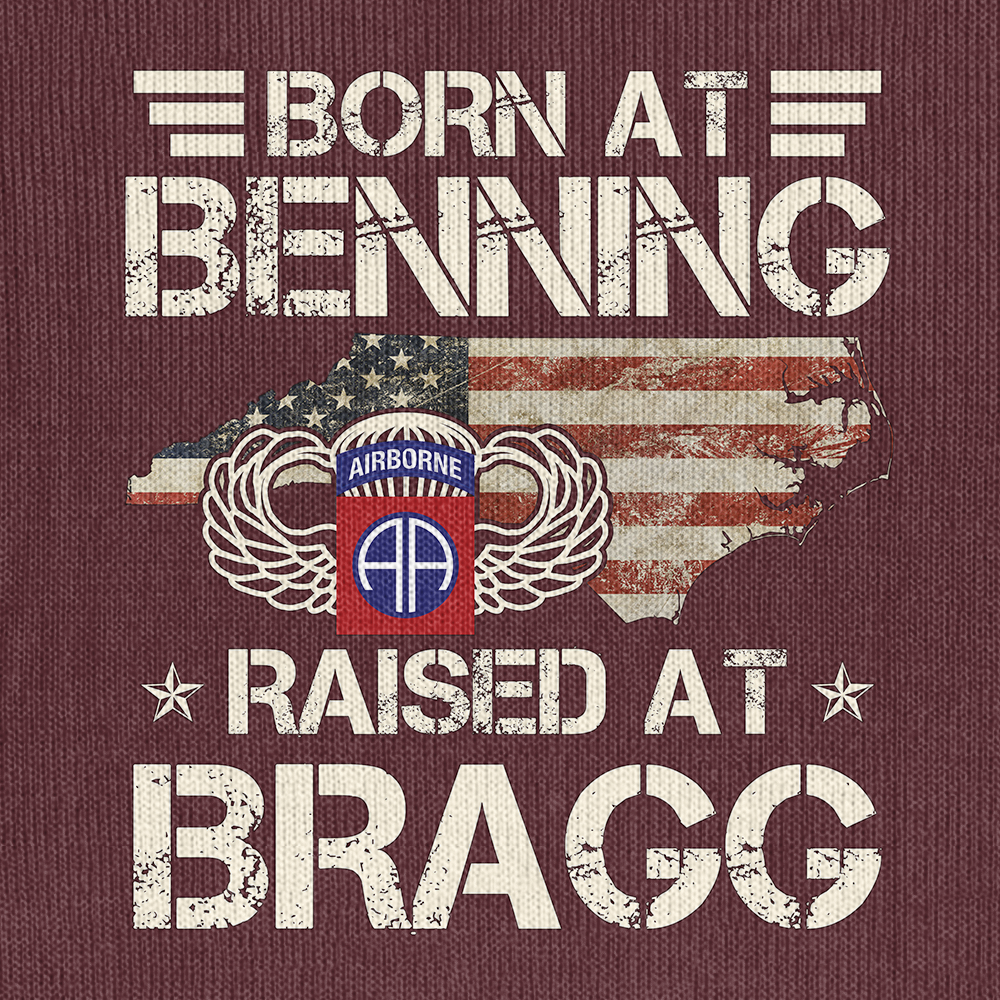 Born At Benning Raised At Bragg Knitted Sweatshirt