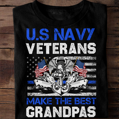 Navy Veterans Make The Best Grandpas Classic T-Shirt