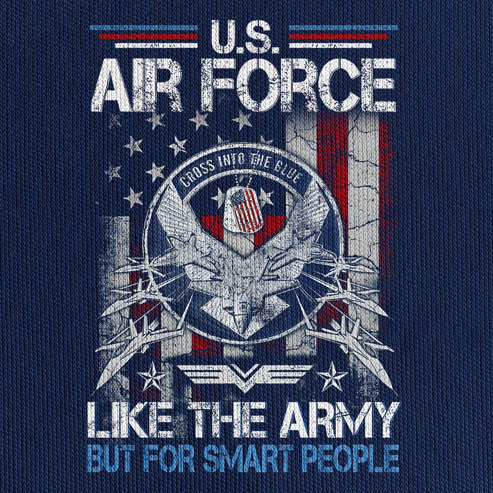 Air Force For Smart People Customizable Quarter Zip Hoodie