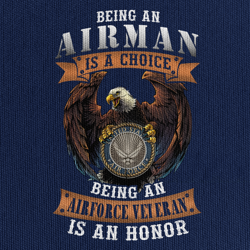 Being An Air Force Veteran Is An Honor Quarter Zip Hoodie