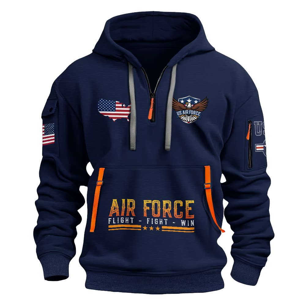 Being An Air Force Veteran Is An Honor Quarter Zip Hoodie