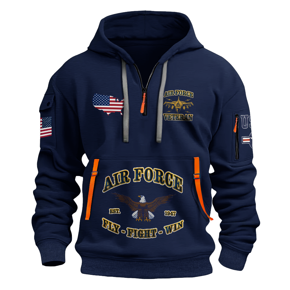 Air Force Death From Above Quarter Zip Hoodie