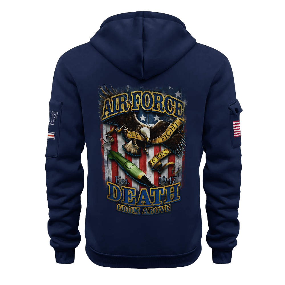 Air Force Death From Above Quarter Zip Hoodie