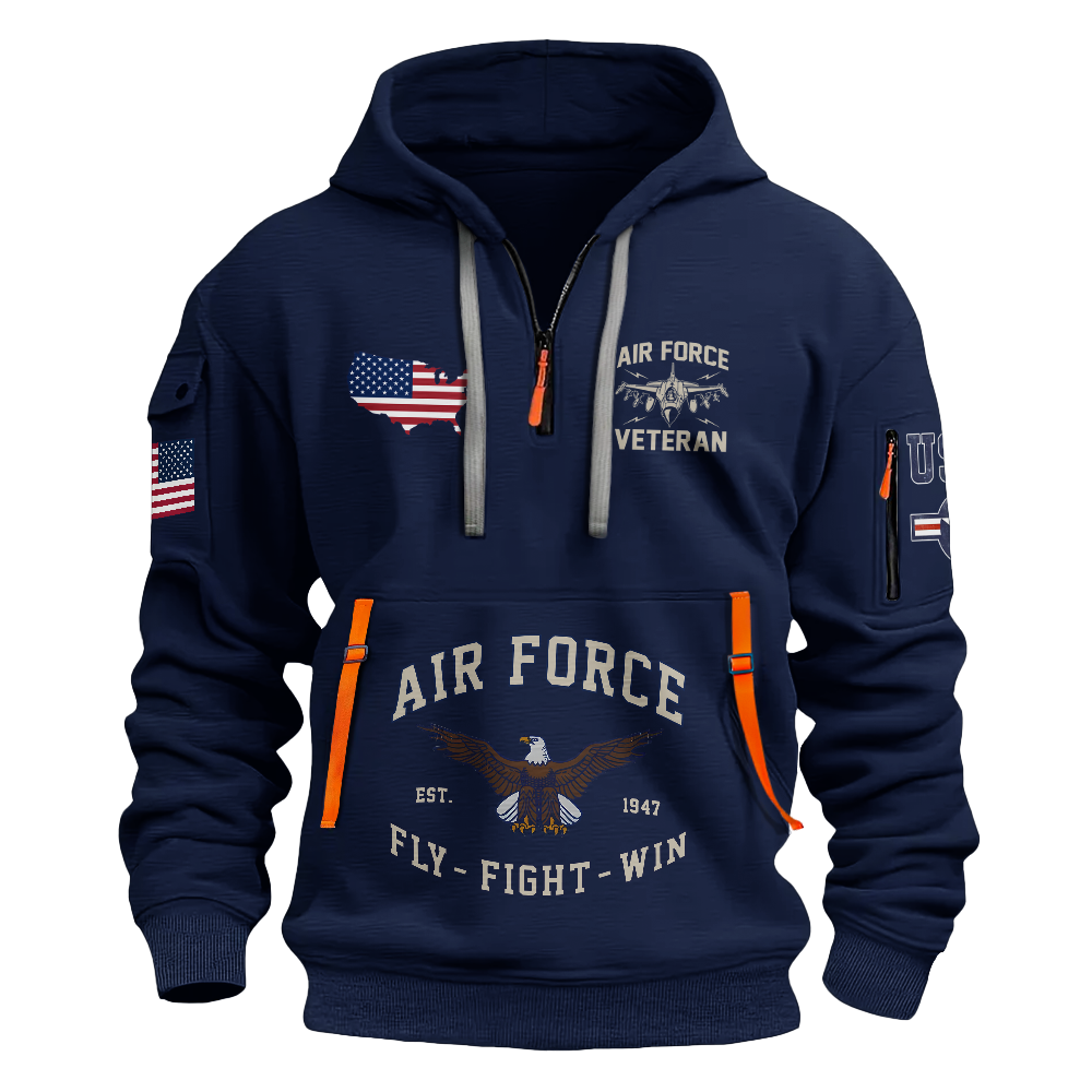 Being An Air Force Veteran Is An Honor Quarter Zip Hoodie