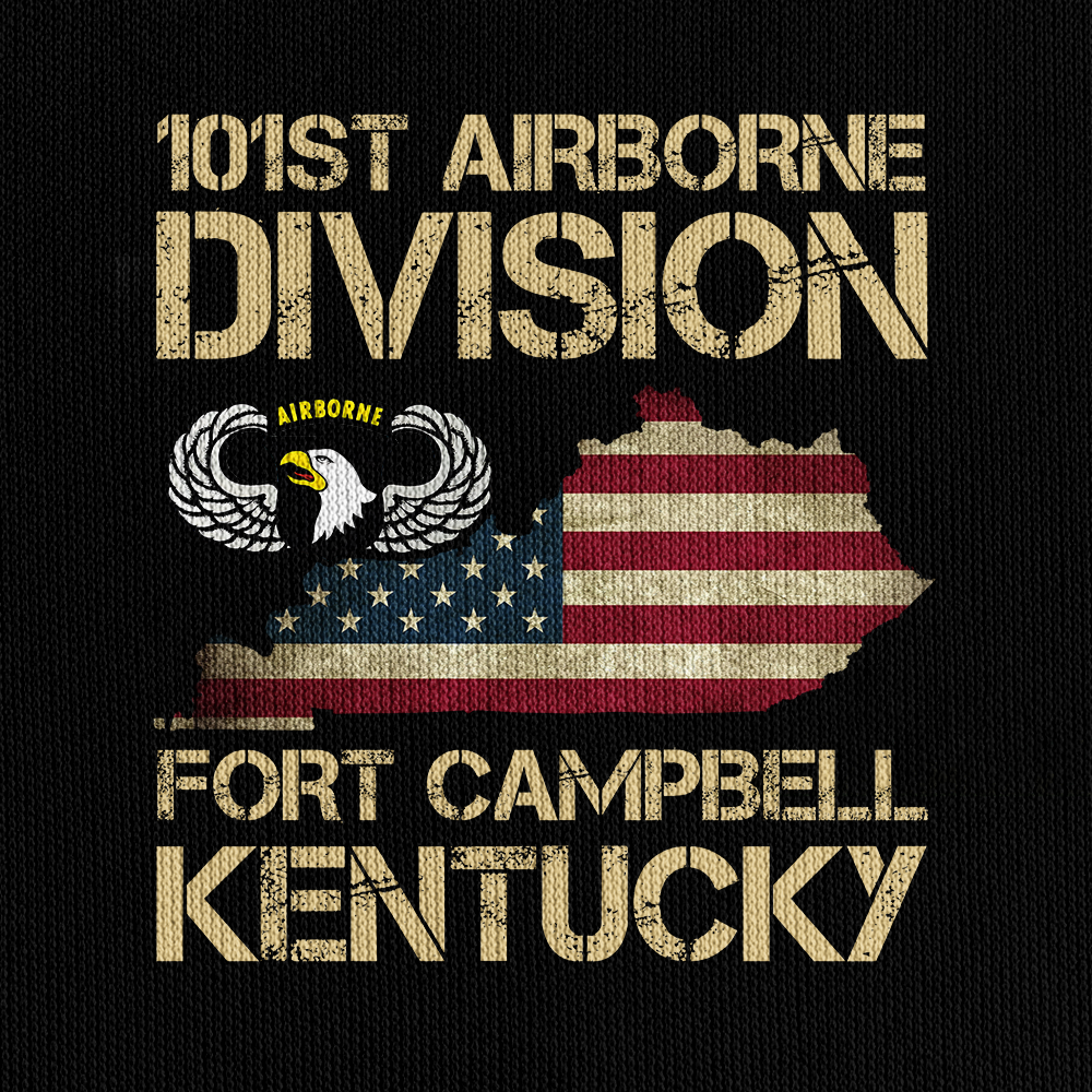 Fort Campell Kentucky Zipper Pouch Quarter Zip Hoodie