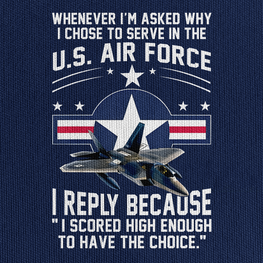 Why I Chose To Be An Air Force Veteran  Zipper Pouch Quarter-Zip Hoodie