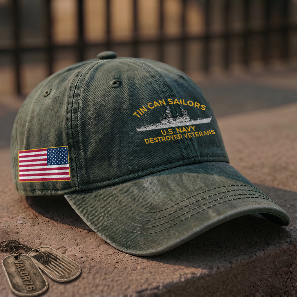 Tin Can Sailors Washed Cap
