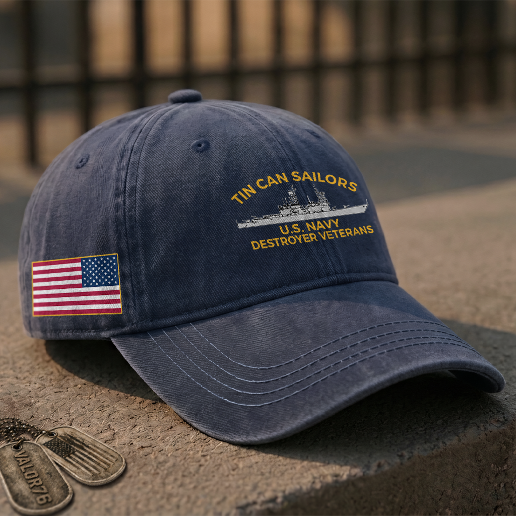 Tin Can Sailors Washed Cap