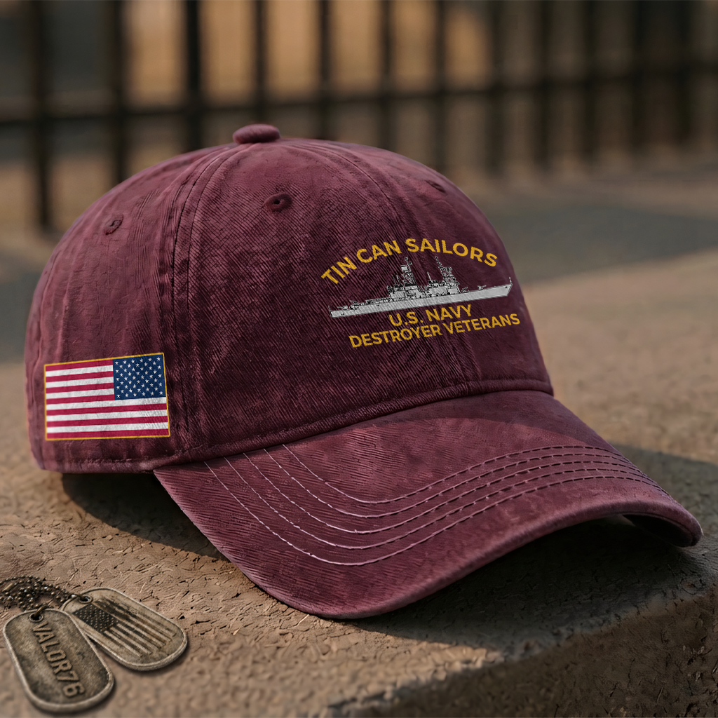 Tin Can Sailors Washed Cap