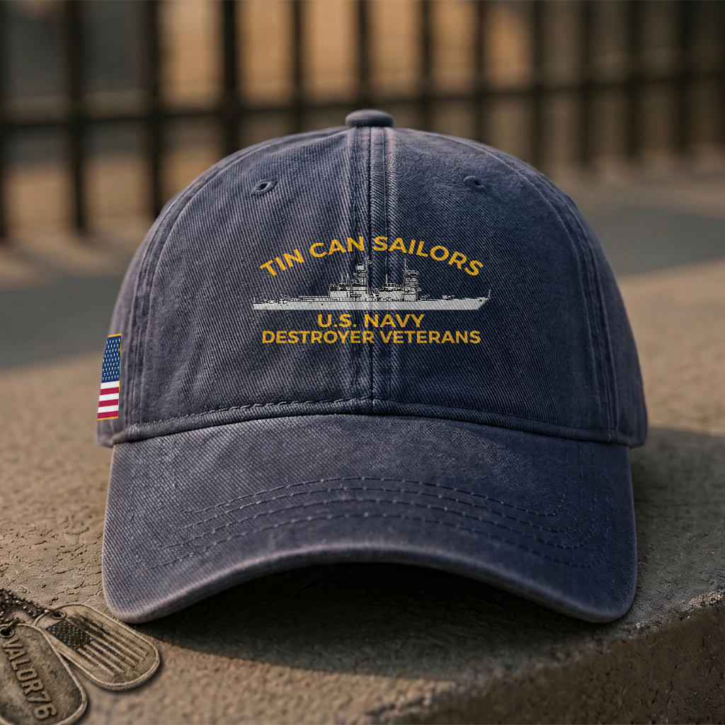 Tin Can Sailors Washed Cap