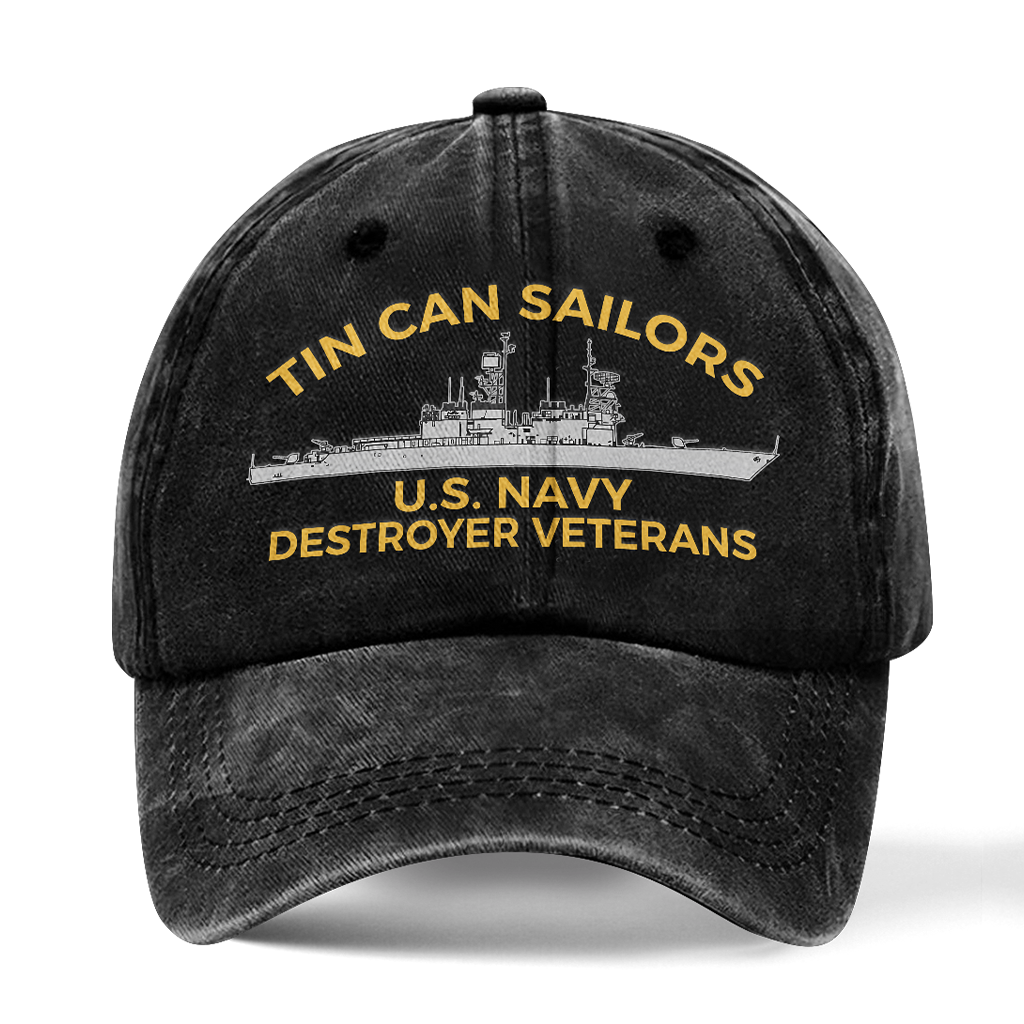 Personalizable Tin Can Sailors Washed Cap