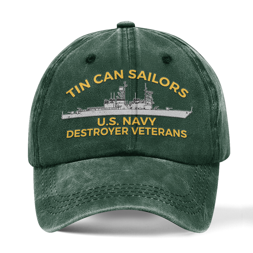 Personalizable Tin Can Sailors Washed Cap