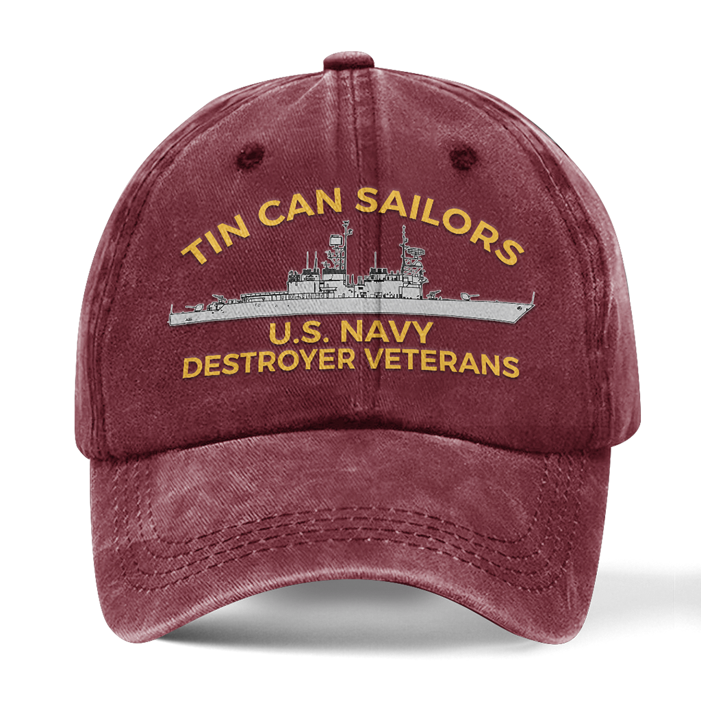 Personalizable Tin Can Sailors Washed Cap