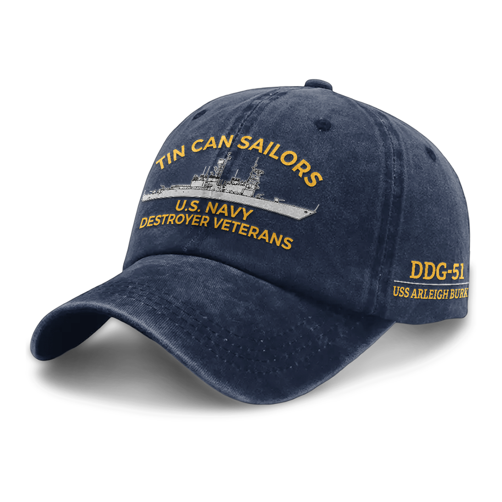 Personalizable Tin Can Sailors Washed Cap