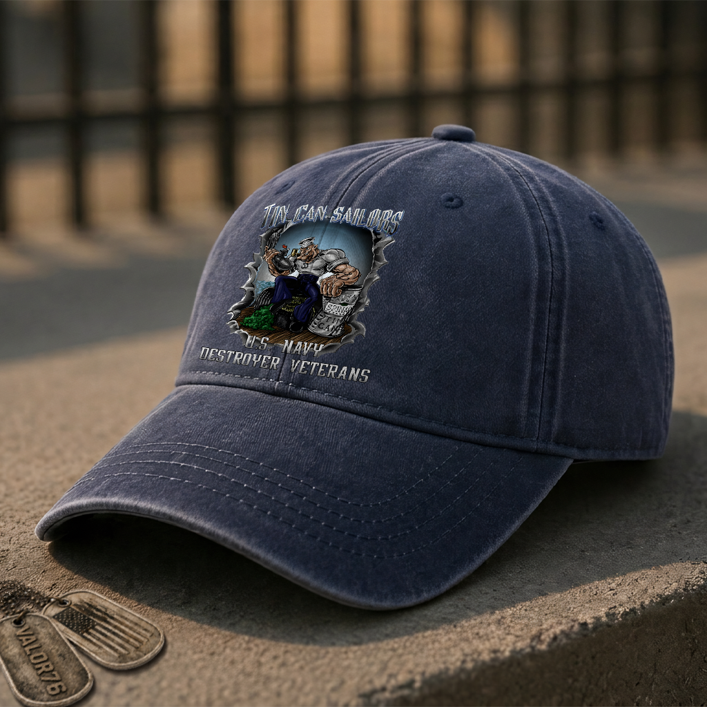 Personalizable Tin Can Sailors Washed Cap