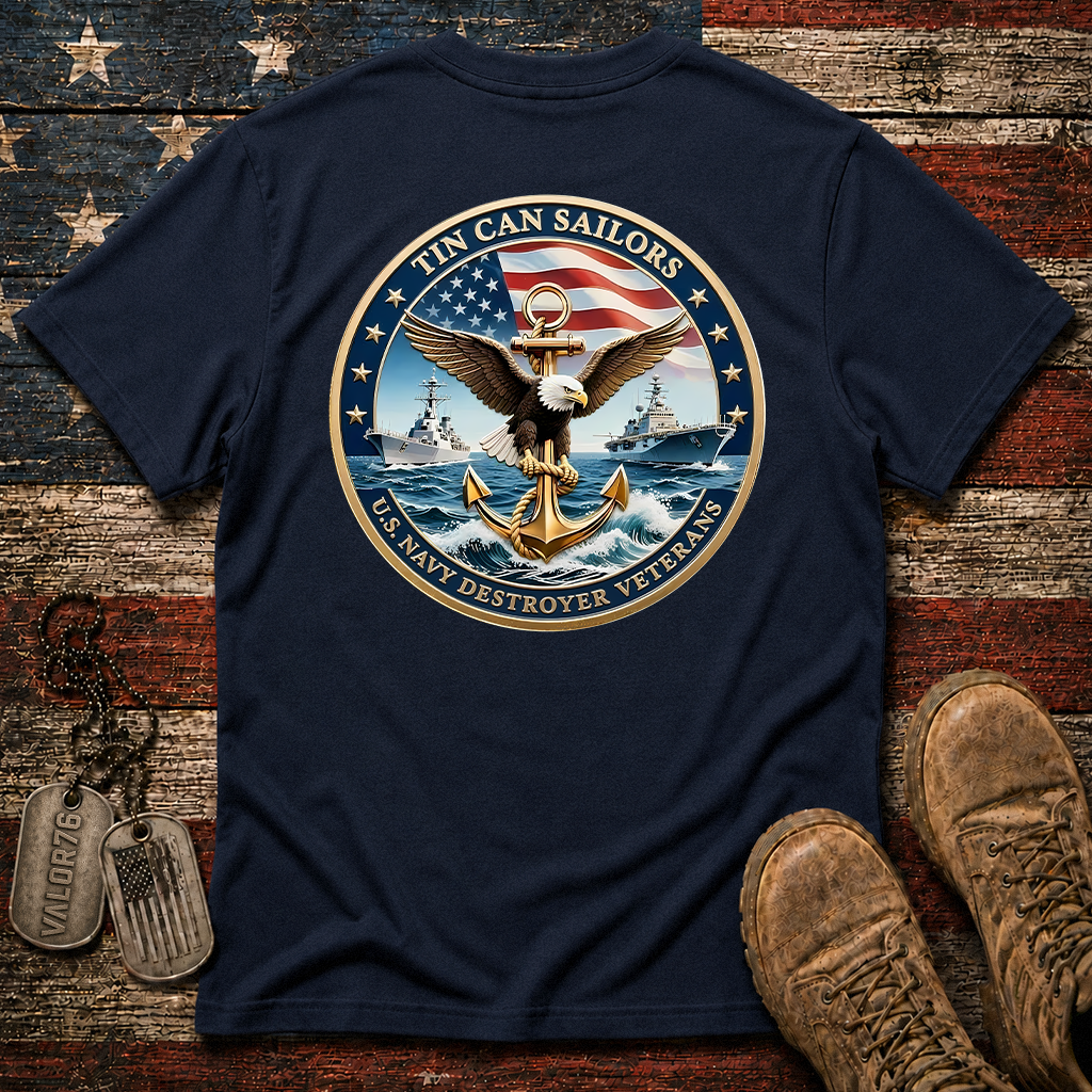 Tin Can Sailors Navy Destroyer Veteran Classic Tee