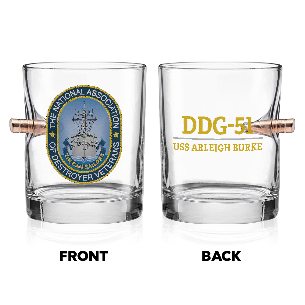 Personalizable Tin Can Sailors Bullet Whiskey Glass