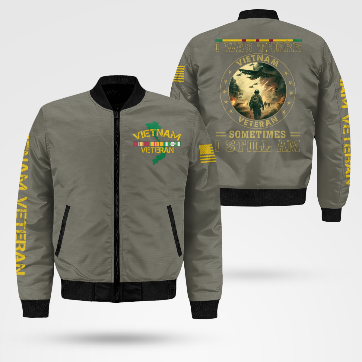 Vietnam Veteran - Di Di Mau Bomber Jacket