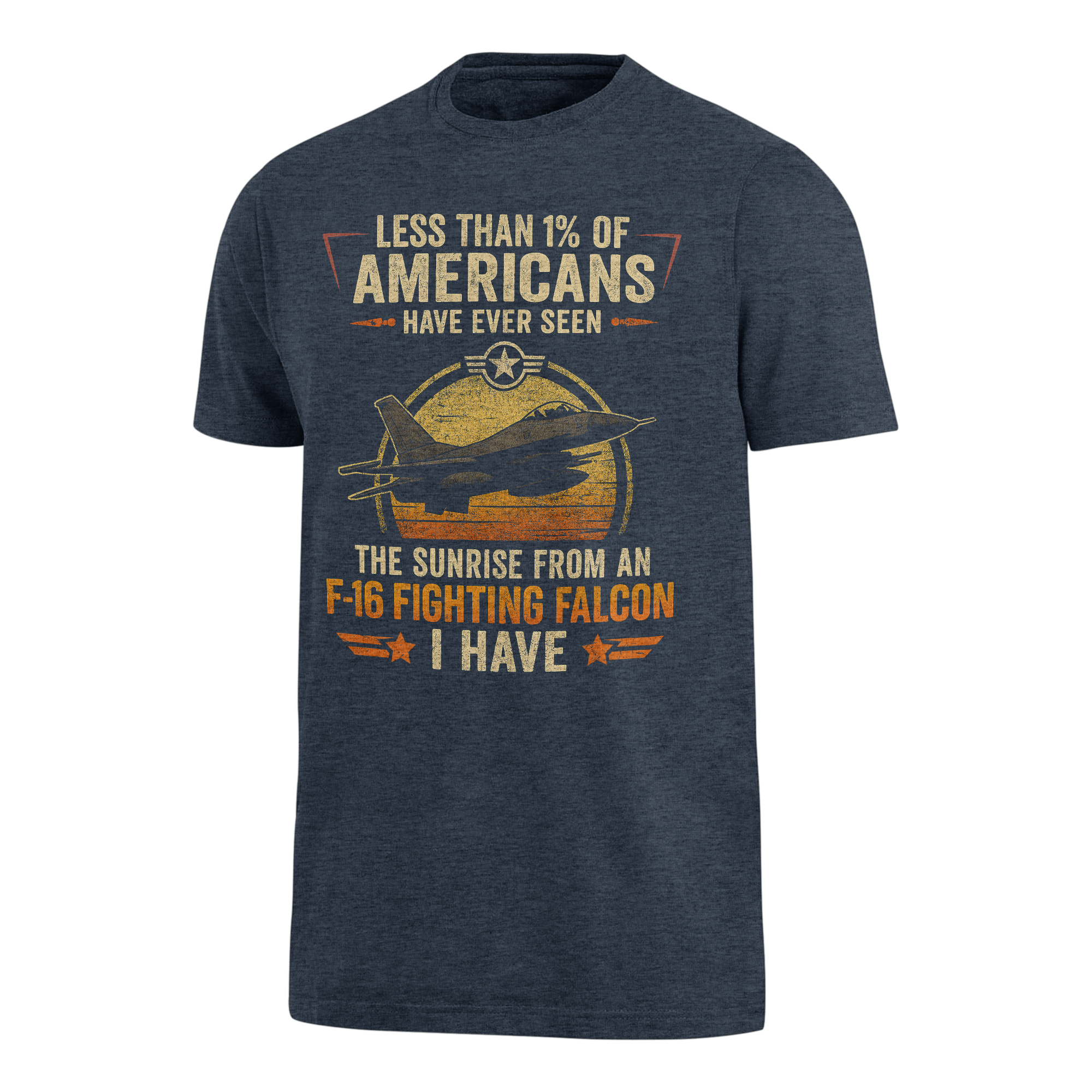 Less Than 1% Sunrise F-16 Premium T-Shirt