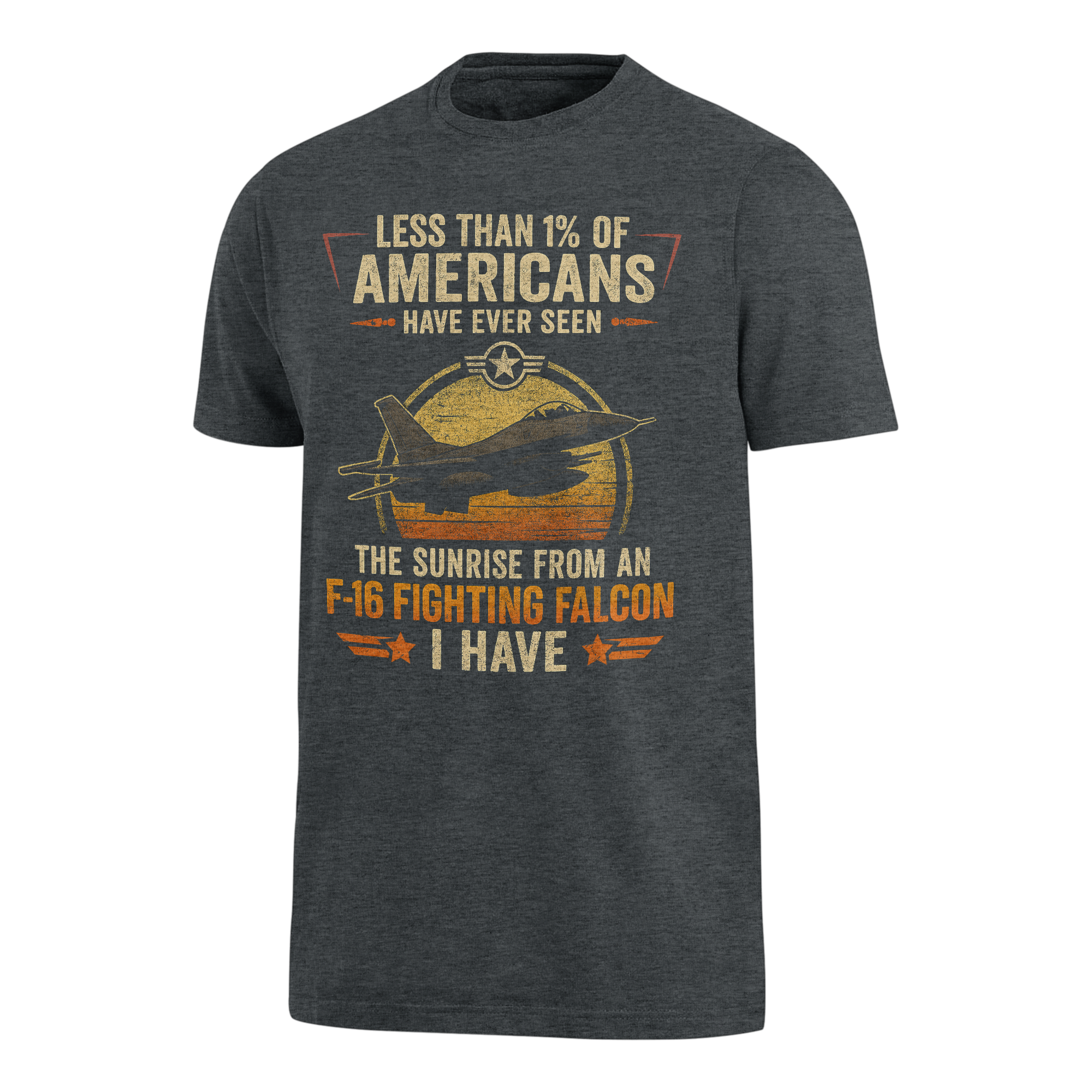 Less Than 1% Sunrise F-16 Premium T-Shirt