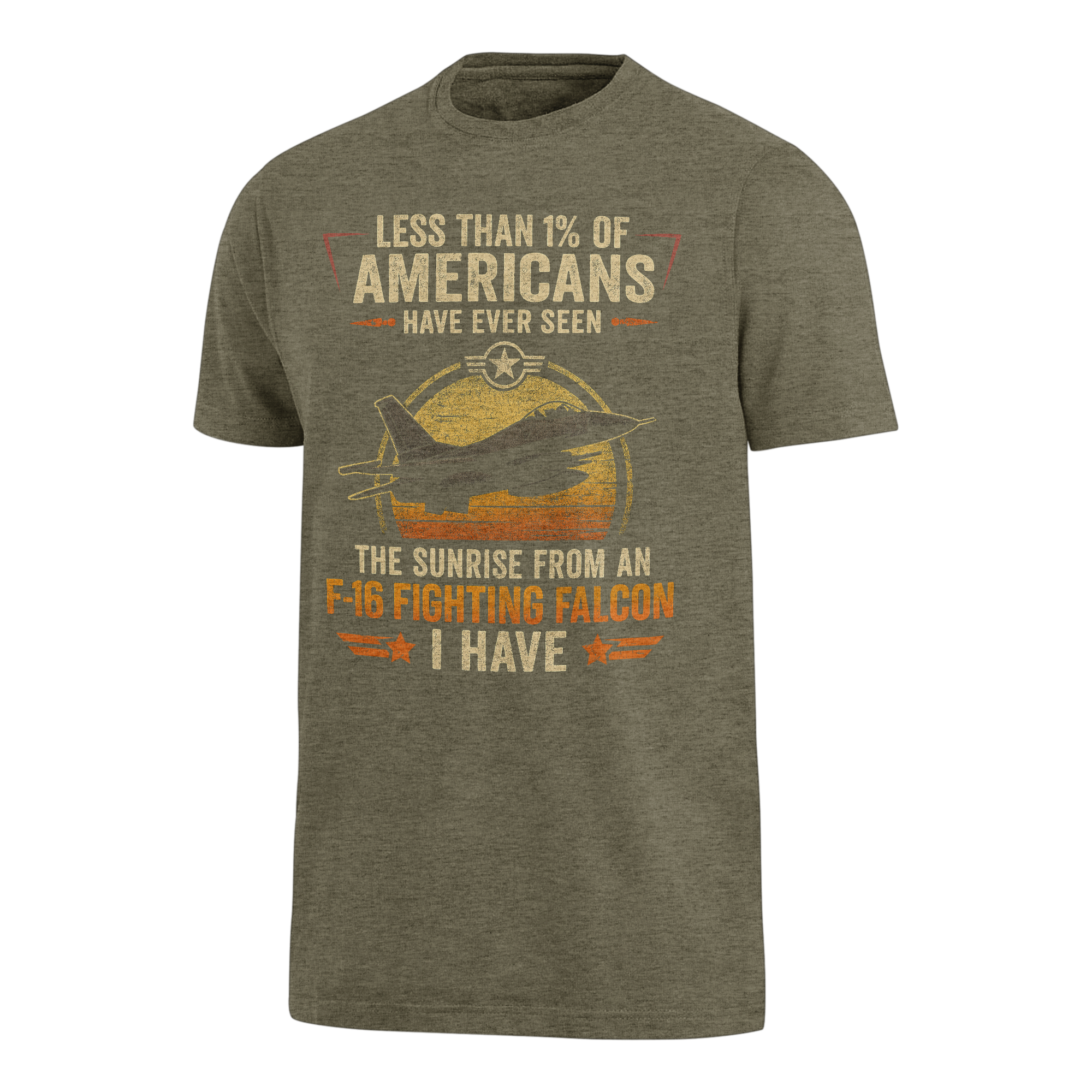 Less Than 1% Sunrise F-16 Premium T-Shirt