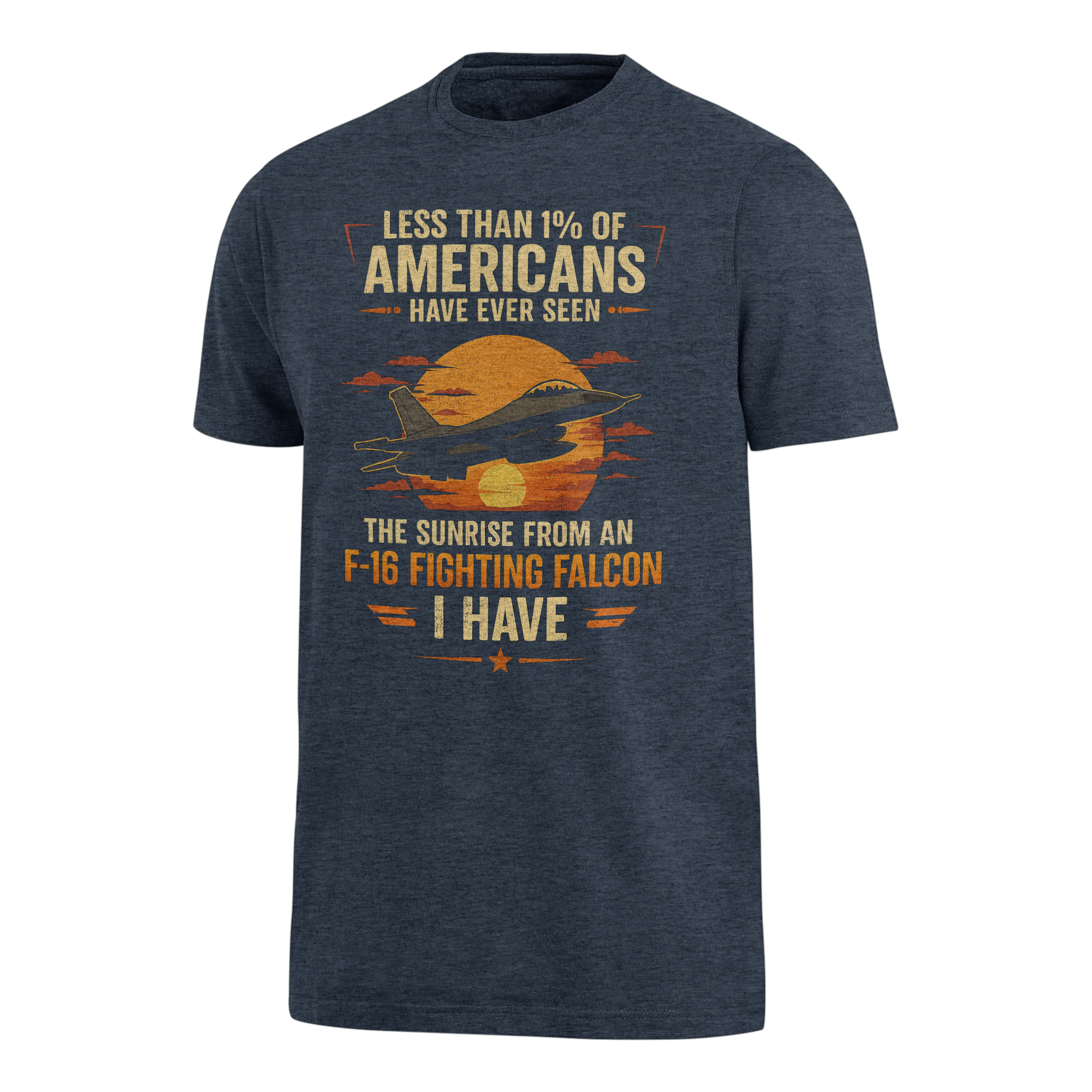 Less Than 1% Sunrise F-16 Premium T-Shirt