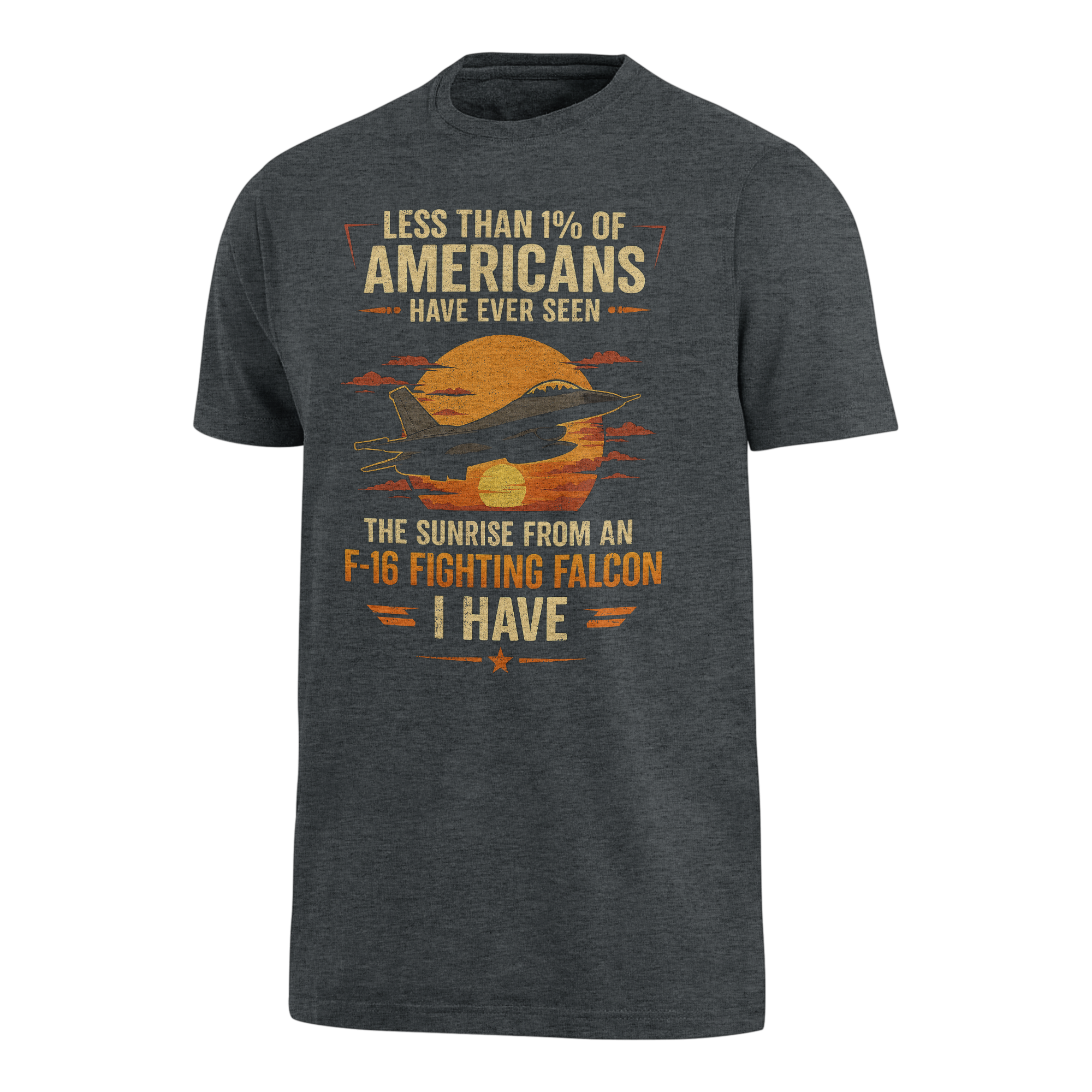 Less Than 1% Sunrise F-16 Premium T-Shirt