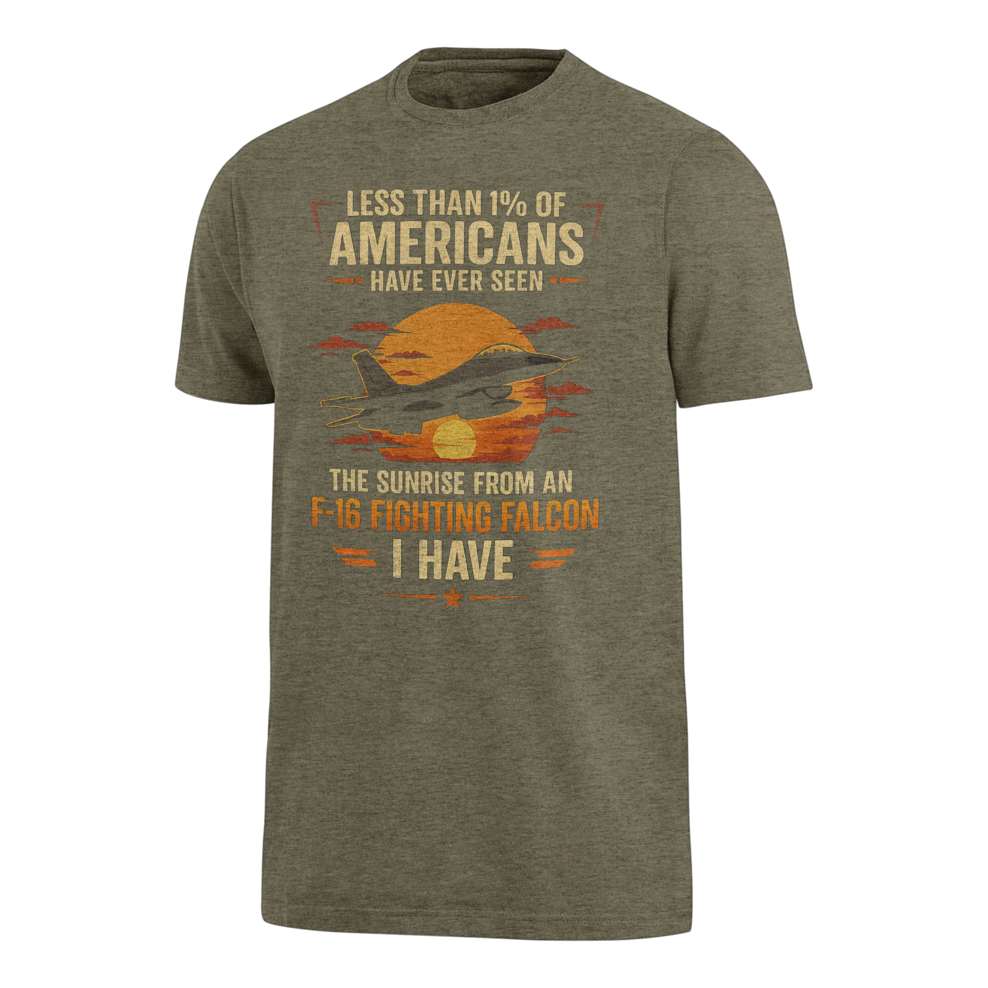 Less Than 1% Sunrise F-16 Premium T-Shirt