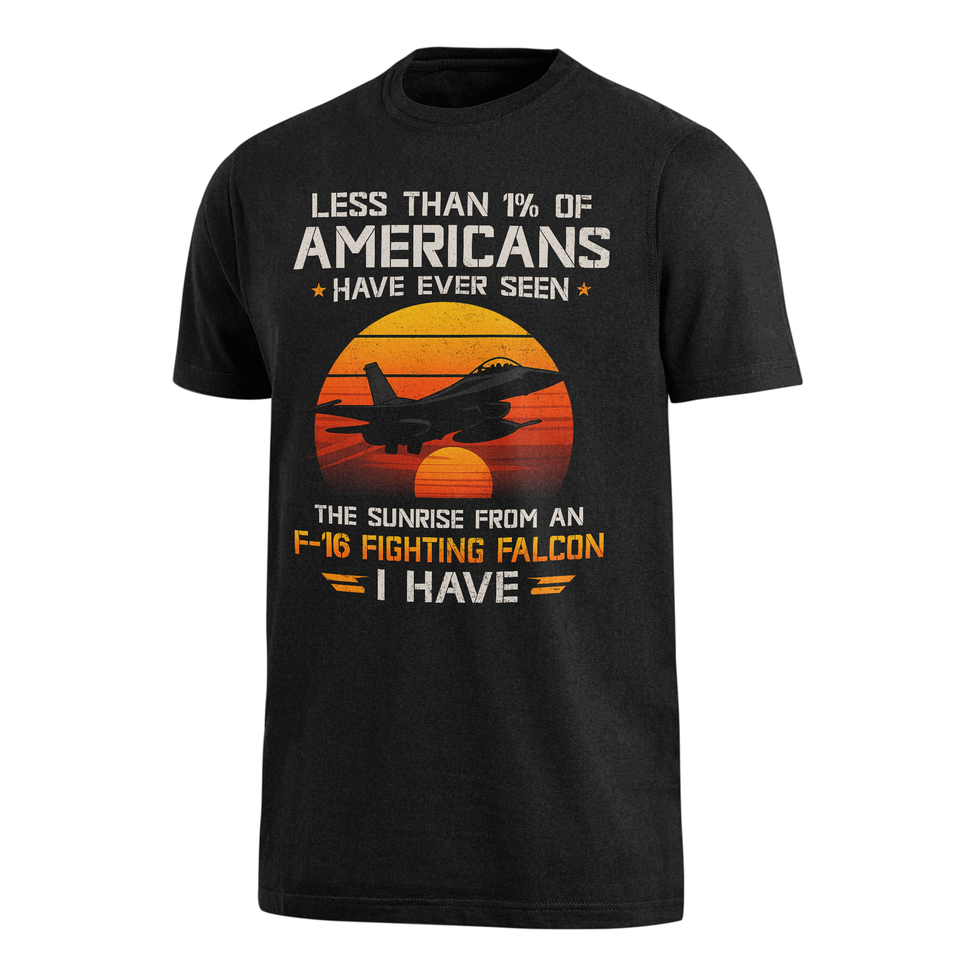 Less Than 1% Sunrise F-16 Premium T-Shirt