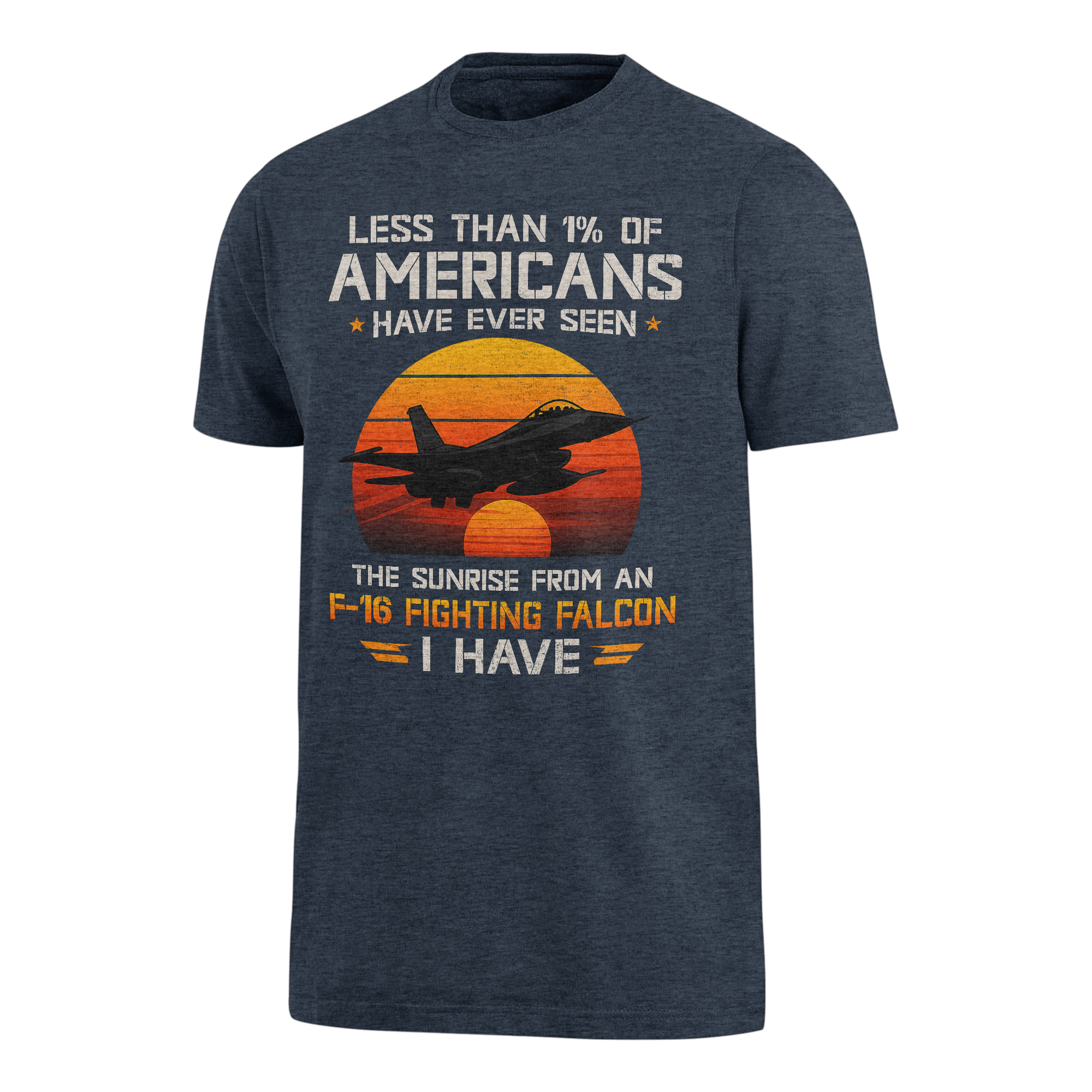 Less Than 1% Sunrise F-16 Premium T-Shirt