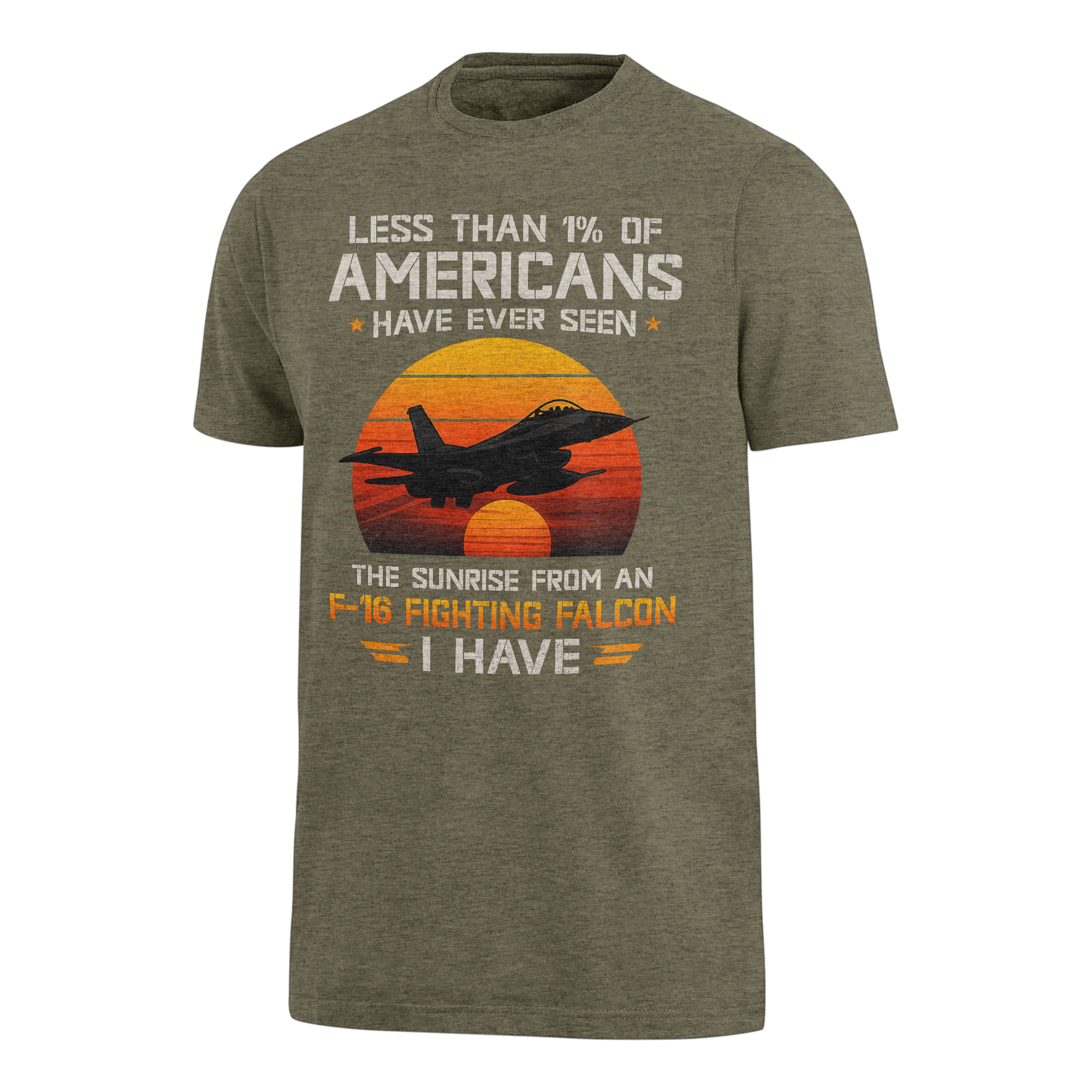 Less Than 1% Sunrise F-16 Premium T-Shirt