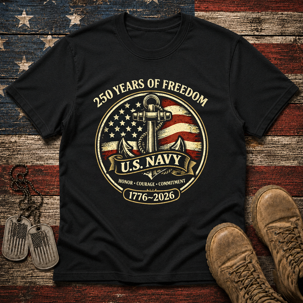 America 250 Navy Classic Tee