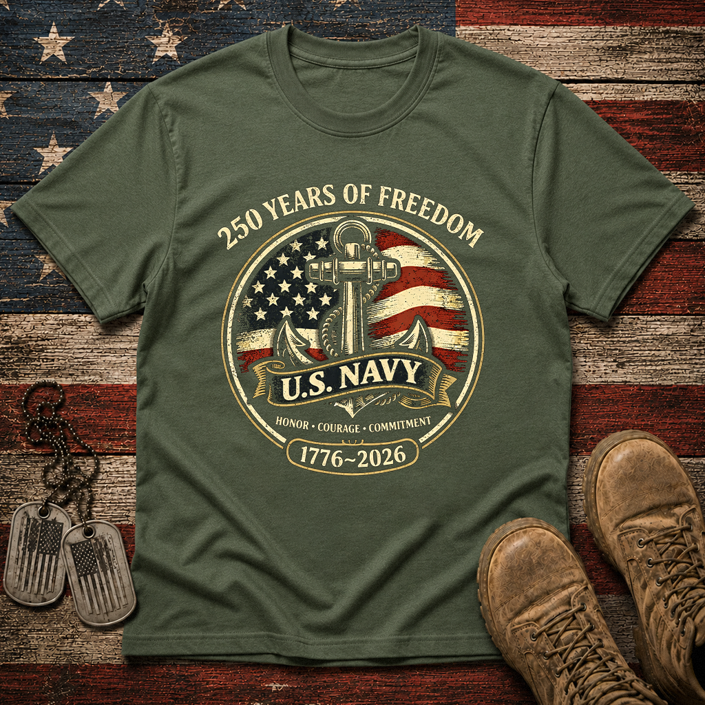 America 250 Navy Classic Tee