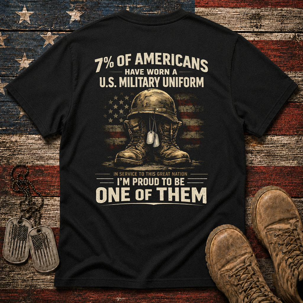 7% Of Americans U.S. Military Classic Tee