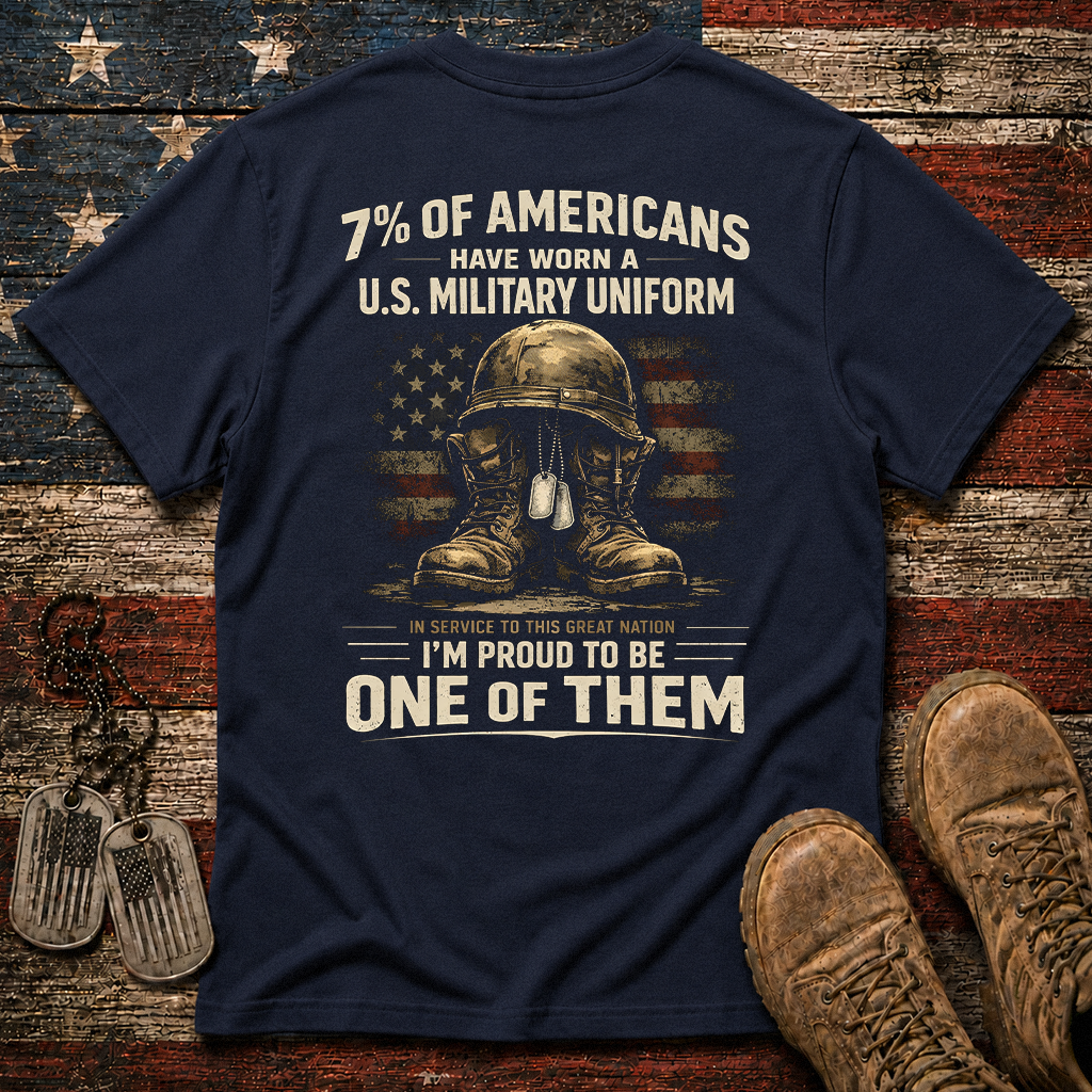 7% Of Americans U.S. Military Classic Tee