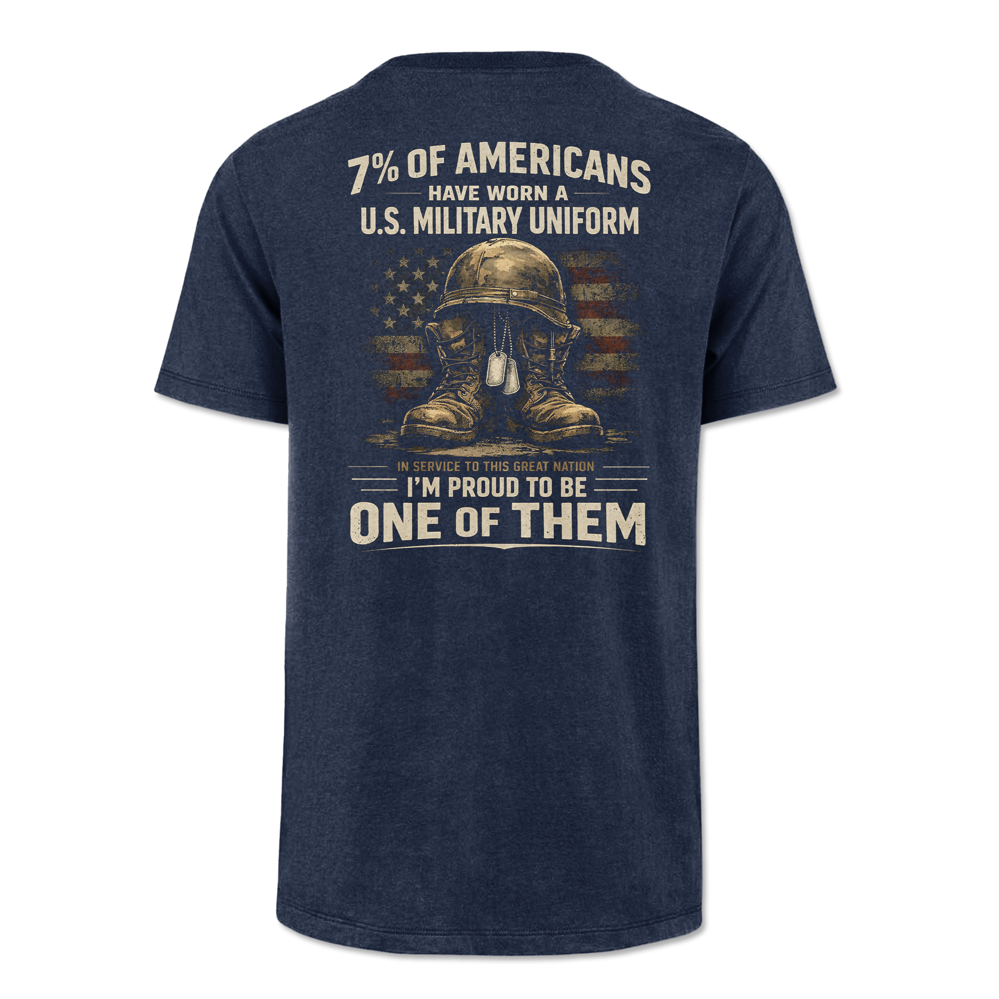 7% Of Americans U.S. Military Classic Tee