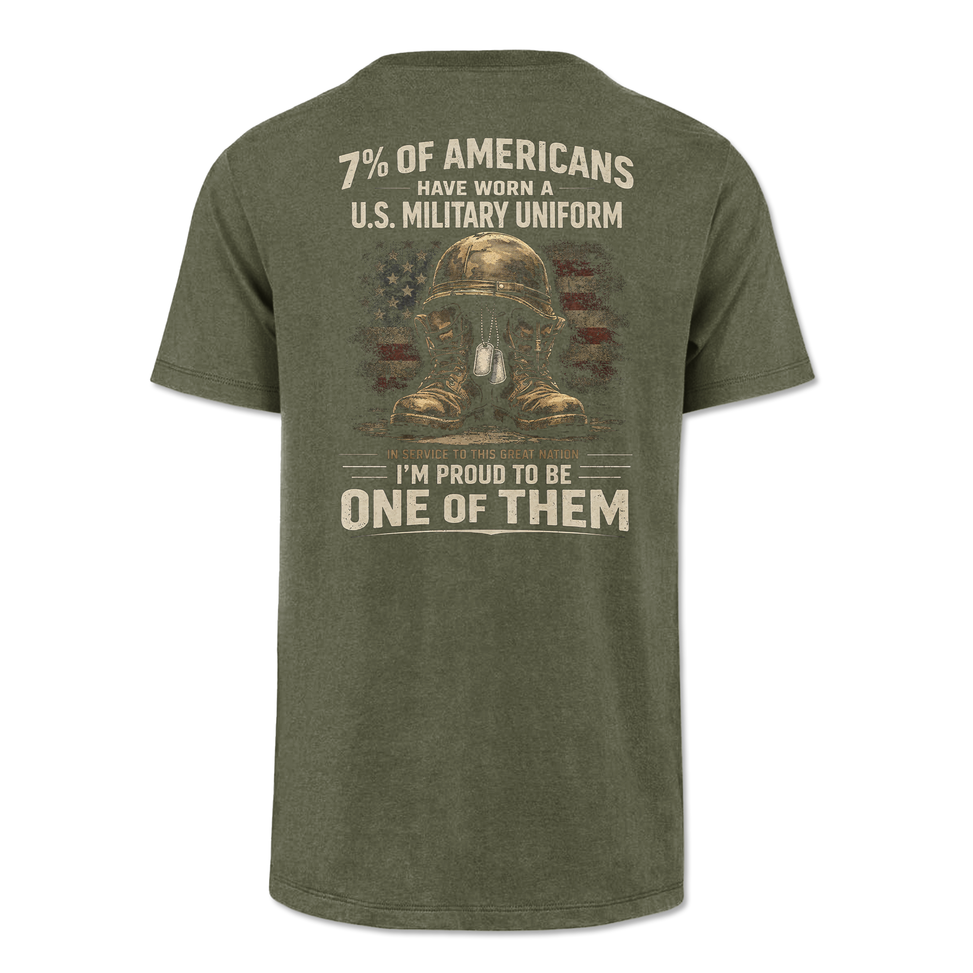 7% Of Americans U.S. Military Classic Tee